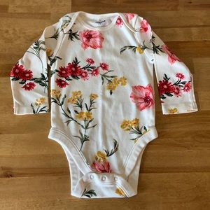Old navy 6-12 months floral bodysuit